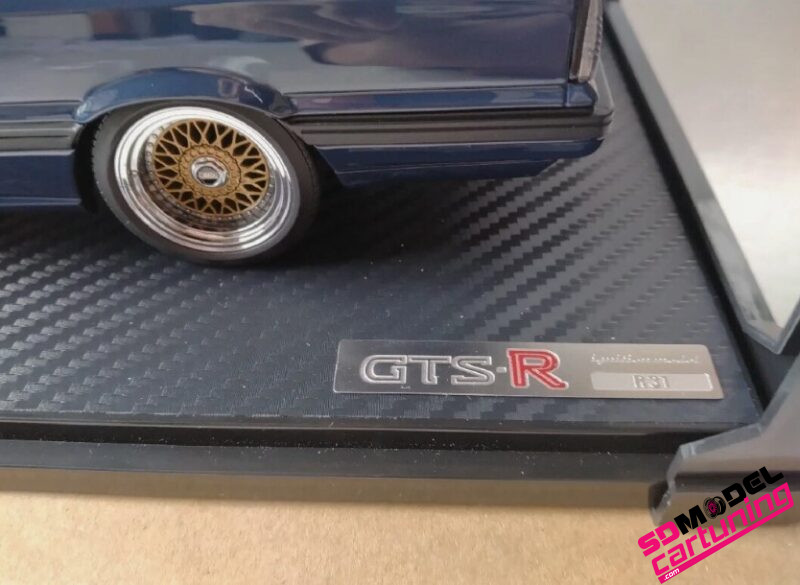 1:18 Nissan Skyline GTS-R R31 Donkerblauw - BBS RS velgen - Afbeelding 4
