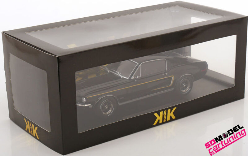 1:18 Ford Mustang GT Fastback – 1968 – Zwart - immagine 6