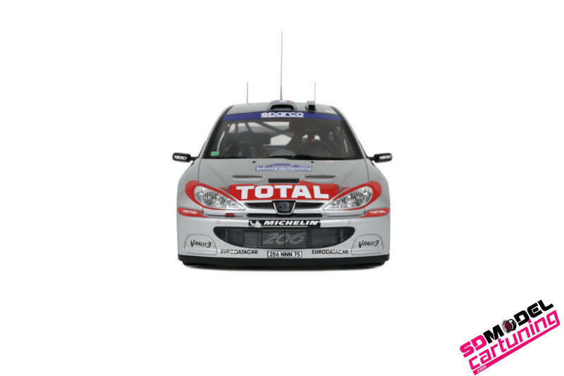 1:18 Peugeot 206 WRC Panizzi Tour De Corse - 2002 - Zilver - Afbeelding 6