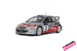 1:18 Peugeot 206 WRC Panizzi Tour De Corse - 2002 - Silver