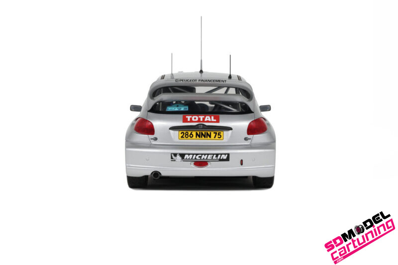 1:18 Peugeot 206 WRC Panizzi Tour De Corse - 2002 - Zilver - Afbeelding 7