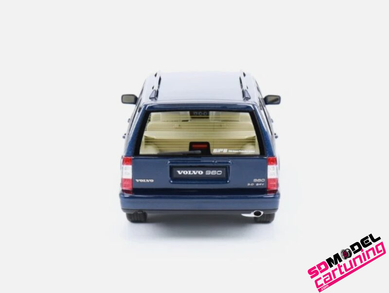 1:18 Volvo 960 Estate - Nautic Blue - Inclusief luxe Grondplaat En Vitrinebox - Afbeelding 5