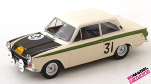 1:18 Ford Lotus Cortina #31 Marathon De La Route Ickx/ Staepelaere - 1966 - Blanco