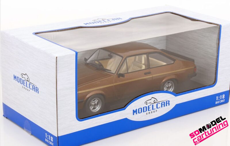 1:18 Ford Escort MK II RS - 2000 - Donkerbruin Metallic - Afbeelding 3