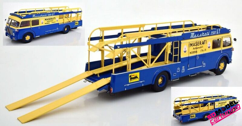 1:18 Fiat 642 RN2 Bartoletti Maserati race transporter 1957 - Afbeelding 8