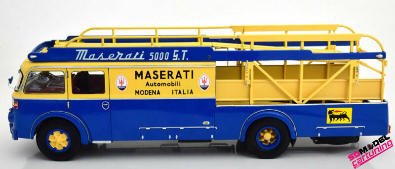 1:18 Fiat 642 RN2 Bartoletti Maserati race transporter 1957 - Afbeelding 5