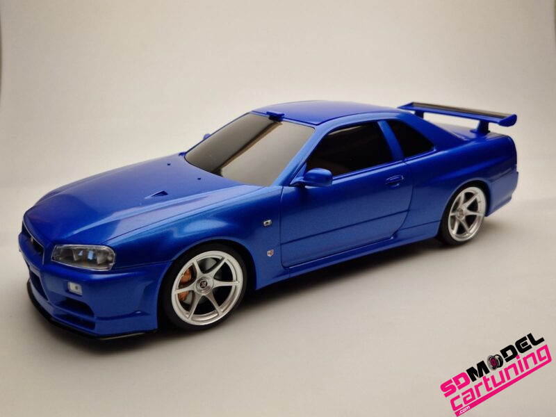 1:18 Nissan Skyline R34 GT-R - Blue - Tissue Case