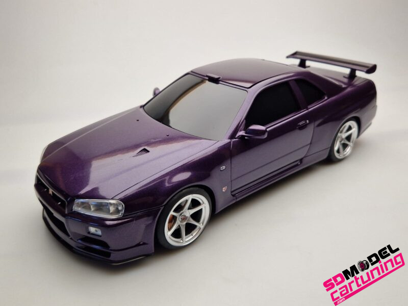 1:18 Nissan Skyline R34 GT-R - Purple - Tissue Case