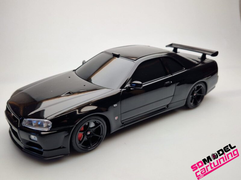 1:18 Nissan Skyline R34 GT-R - Black - Tissue Case