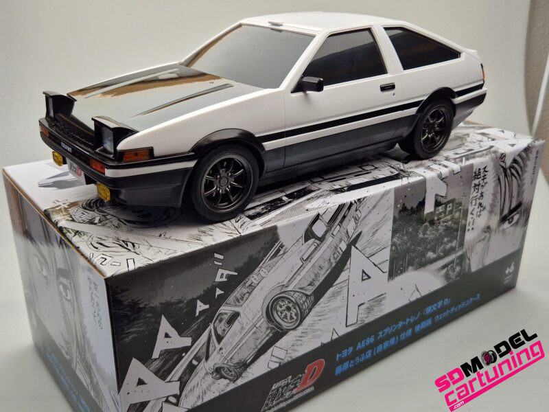 1:18 Toyota AE86 - Wit / Zwart - Tissue Case - Afbeelding 5