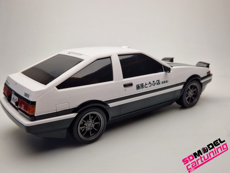 1:18 Toyota AE86 - Wit / Zwart - Tissue Case - Afbeelding 4