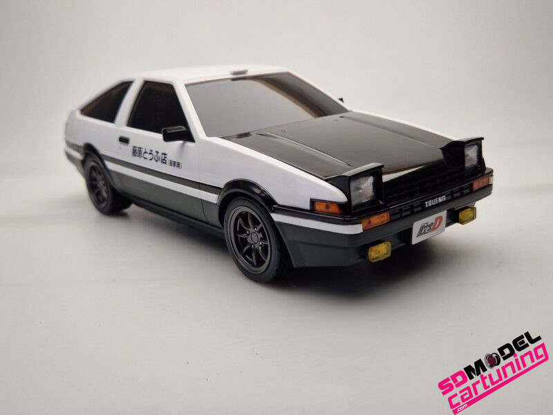1:18 Toyota AE86 - Wit / Zwart - Tissue Case - Afbeelding 2