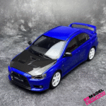 1:18 Mitsubishi Lancer Evolution X - Volk TE37 Velgen - Blauw