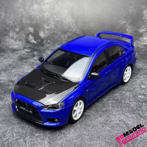 1:18 Mitsubishi Lancer Evolution X - Volk TE37 Velgen - Blauw