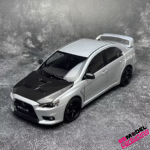 1:18 Mitsubishi Lancer Evolution X - Volk TE37 Velgen - Zilver