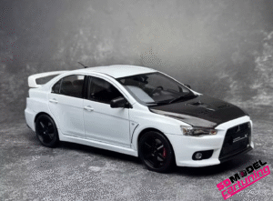 1:18 Mitsubishi Lancer Evolution X- Volk TE37 wheels - Wit