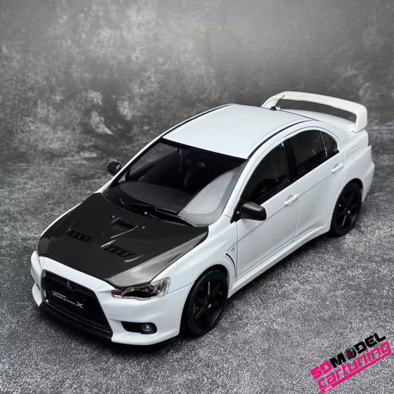 1:18 Mitsubishi Lancer Evolution X- Volk TE37 wheels - Wit - Afbeelding 2