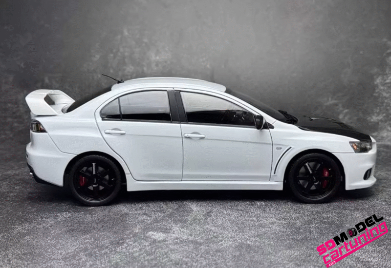 1:18 Mitsubishi Lancer Evolution X- Volk TE37 wheels - Wit - Afbeelding 3