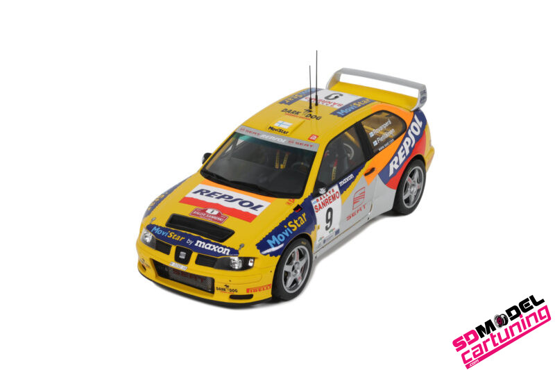 1:18 Seat Cordoba Evo 2 WRC H. Rovanpera – San Remo 1999 – Geel - immagine 6