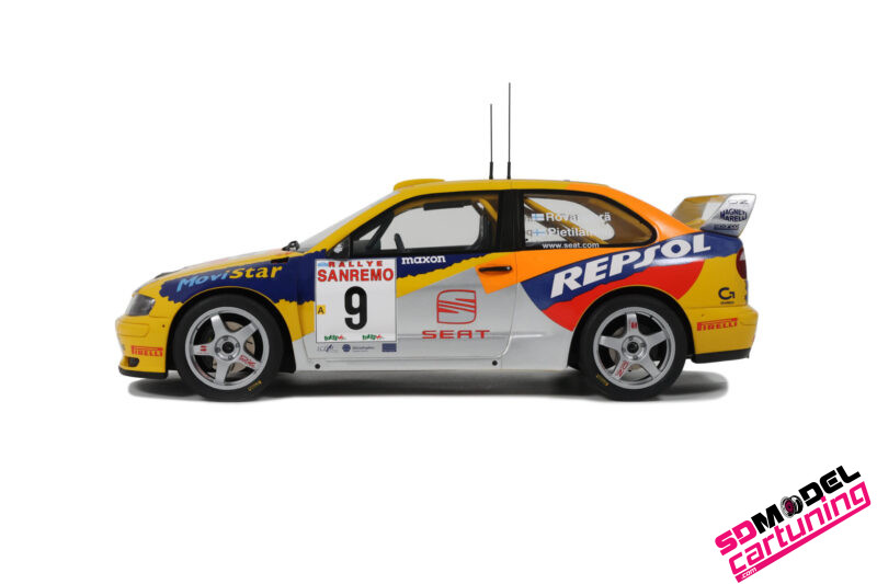 1:18 Seat Cordoba Evo 2 WRC H. Rovanpera – San Remo 1999 – Geel - immagine 2