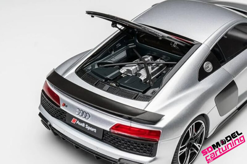 1:18 Audi R8 Performance - Zilver - Afbeelding 4
