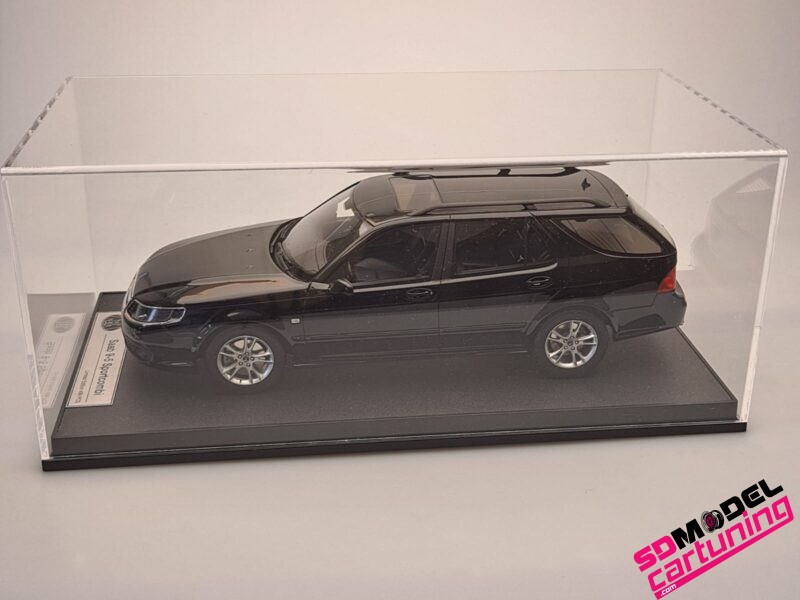 1/18 Saab 9-5 Sportcombi – 2006 – Zwart – Inclusief Luxe Vitrine box - Imagen 11