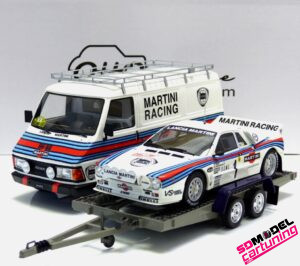 1:18 Pack Fiat 242 Lancia 037 GR.B #1 Rallye Monte Carlo - 1983 - W. Rohr