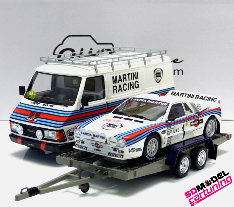 1:18 Pack Fiat 242 Lancia 037 GR.B #1 Rallye Monte Carlo - 1983 - W. Rohr