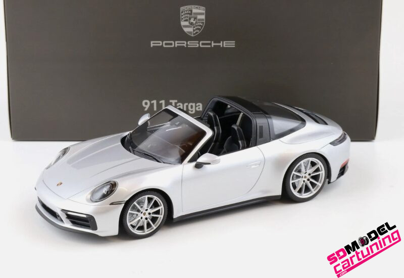 1:18 Porsche 911 992 Targa 4 GTS - 2021 - Argento metallizzato