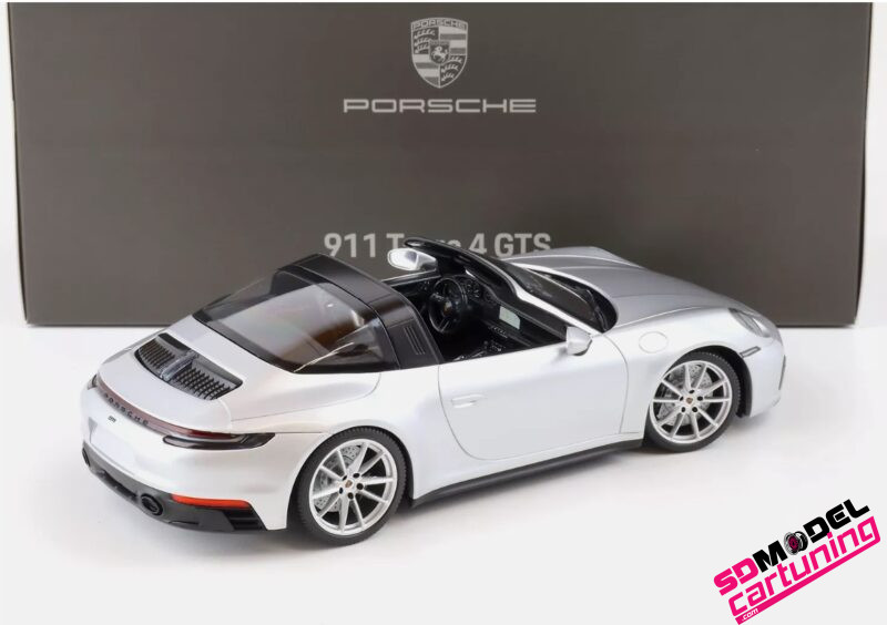 1:18 Porsche 911 992 Targa 4 GTS - 2021 - Zilver Metallic - immagine 3