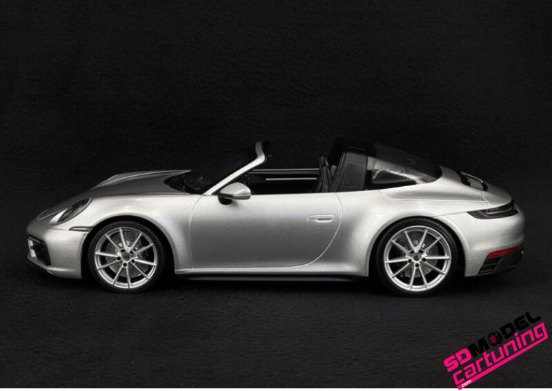 1:18 Porsche 911 992 Targa 4 GTS - 2021 - Zilver Metallic - immagine 4