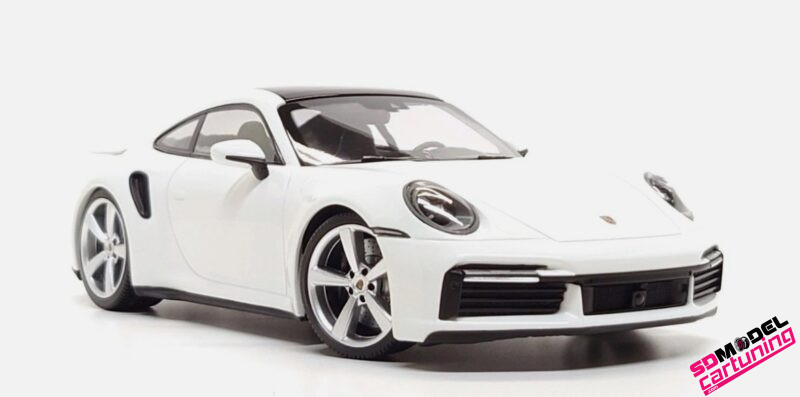 1:18 Porsche 911 992 Turbo S - 2021 - Wit - Afbeelding 2