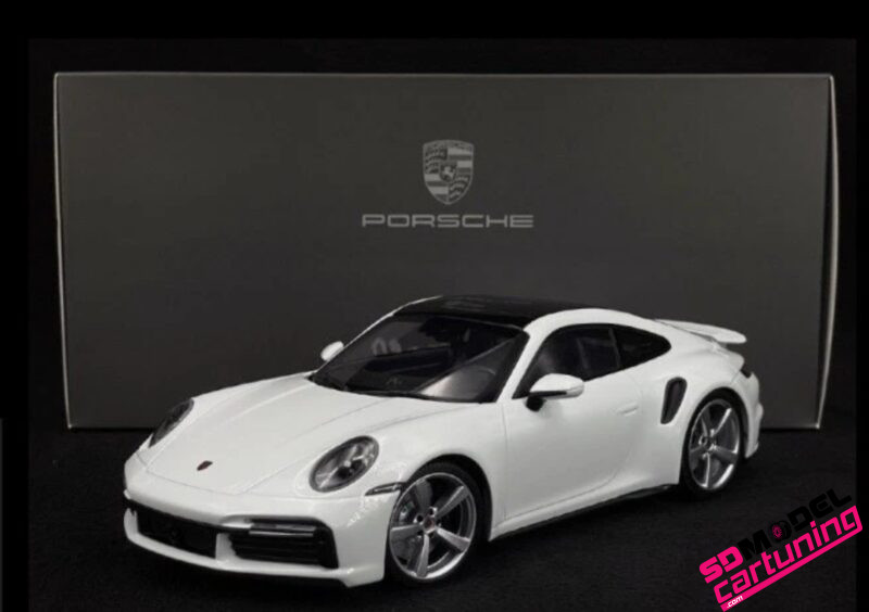 1:18 Porsche 911 992 Turbo S - 2021 - Wit - Afbeelding 7