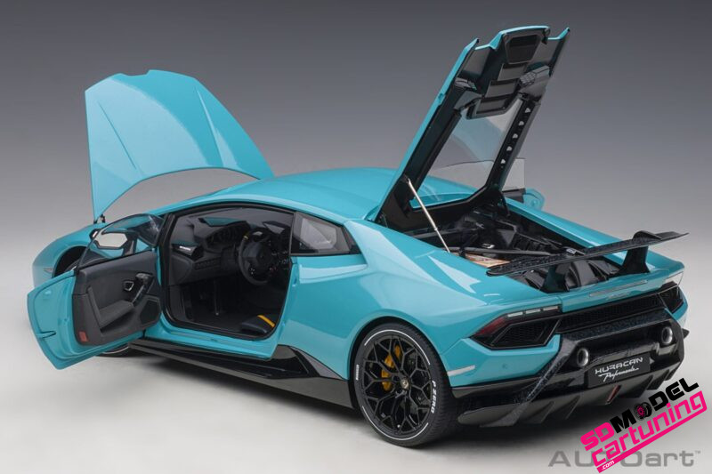 1:12 Lamborghini Huracán Performante - Blauw Metallic. - Afbeelding 3