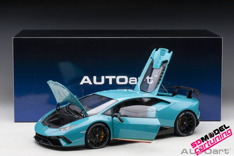 1:12 Lamborghini Huracán Performante - Blauw Metallic. - Afbeelding 2