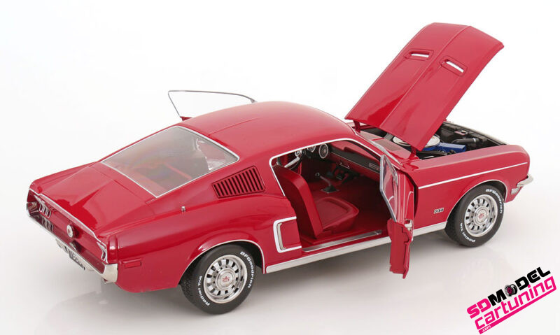 1:12 Ford Mustang GT Fastback – 1968 – Rood – Bild 3