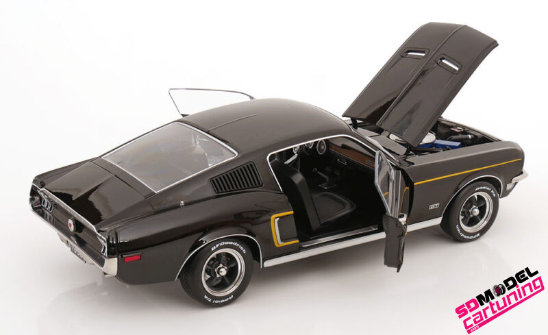 1:12 Ford Mustang GT Fastback – 1968 – Zwart – Image 4