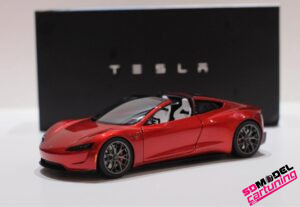 1:18 Tesla Roadster - rosso metallizzato
