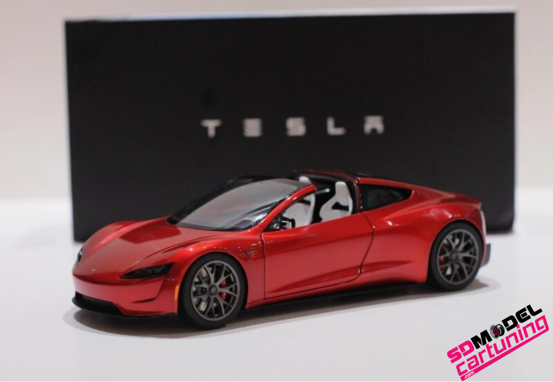 1:18 Tesla Roadster - rosso metallizzato