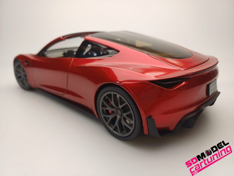1:18 Tesla Roadster - Rood metallic - immagine 4