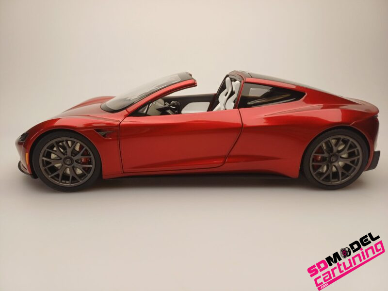 1:18 Tesla Roadster - Rood metallic - immagine 2