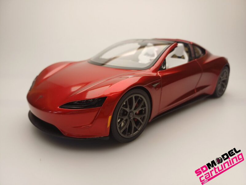 1:18 Tesla Roadster - Rood metallic - immagine 8
