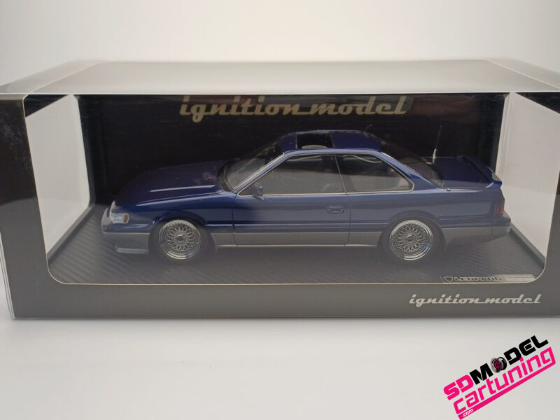 1:18 Nissan Leopard (F31) Ultima V30 TWINCAM TURBO - Donkerblauw / zilver. - Afbeelding 9