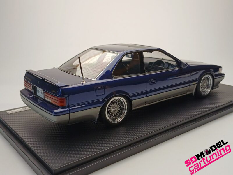 1:18 Nissan Leopard (F31) Ultima V30 TWINCAM TURBO - Donkerblauw / zilver. - Afbeelding 2