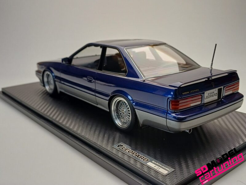 1:18 Nissan Leopard (F31) Ultima V30 TWINCAM TURBO - Donkerblauw / zilver. - Afbeelding 4