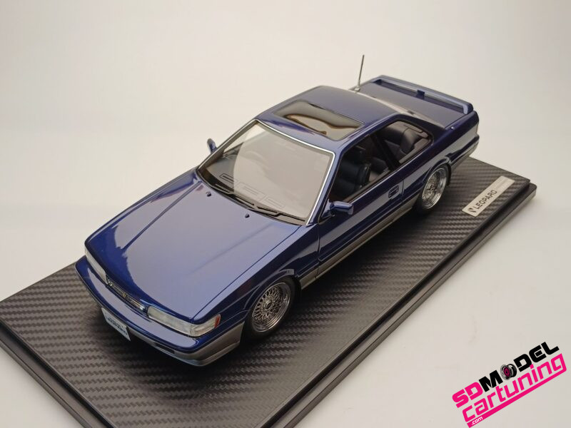 1:18 Nissan Leopard (F31) Ultima V30 TWINCAM TURBO - Donkerblauw / zilver. - Afbeelding 7