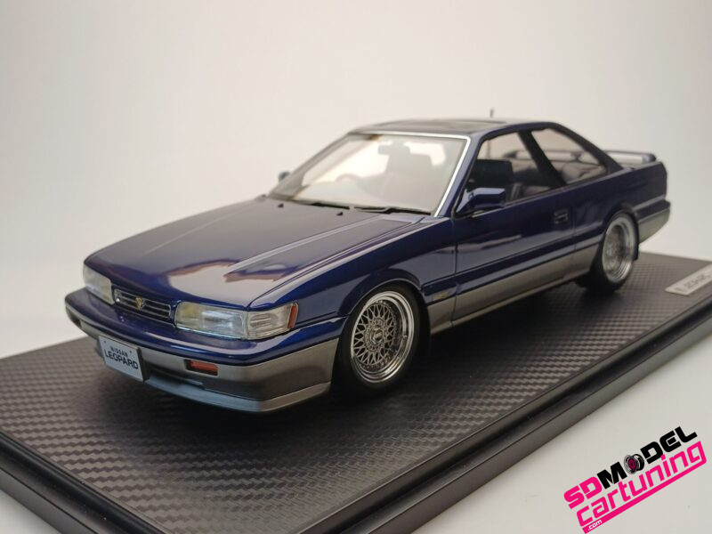 1:18 Nissan Leopard (F31) Ultima V30 TWINCAM TURBO - Dark blue / silver.
