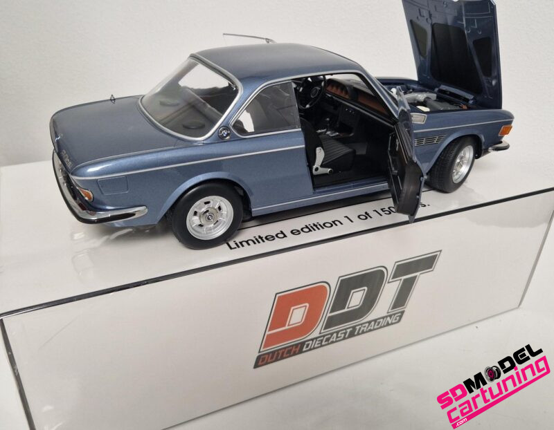 1:12 BMW 3.0 CSI E9 - bmw style wheels - 1971 - Baikal blue metallic – Image 7