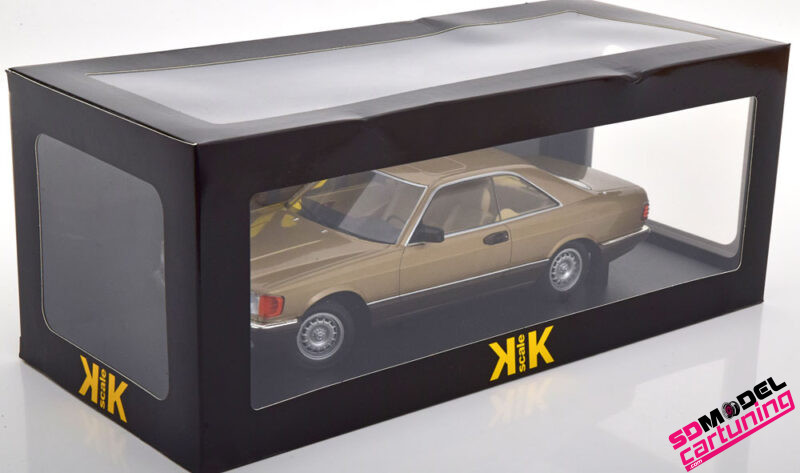 1:18 Mercedes Benz 500 SEC C126 – 1987 – Goud Metallic - Imagen 6