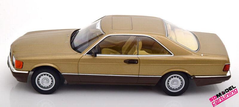 1:18 Mercedes Benz 500 SEC C126 – 1987 – Goud Metallic - Imagen 4